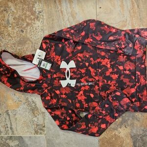 Under Armour Red and Black Hoodie